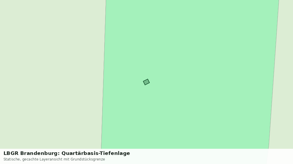 Statische Kartenansicht: LBGR Brandenburg: Quartärbasis-Tiefenlage