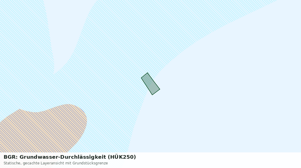 Statische Kartenansicht: BGR: Grundwasser-Durchlässigkeit (HÜK250)