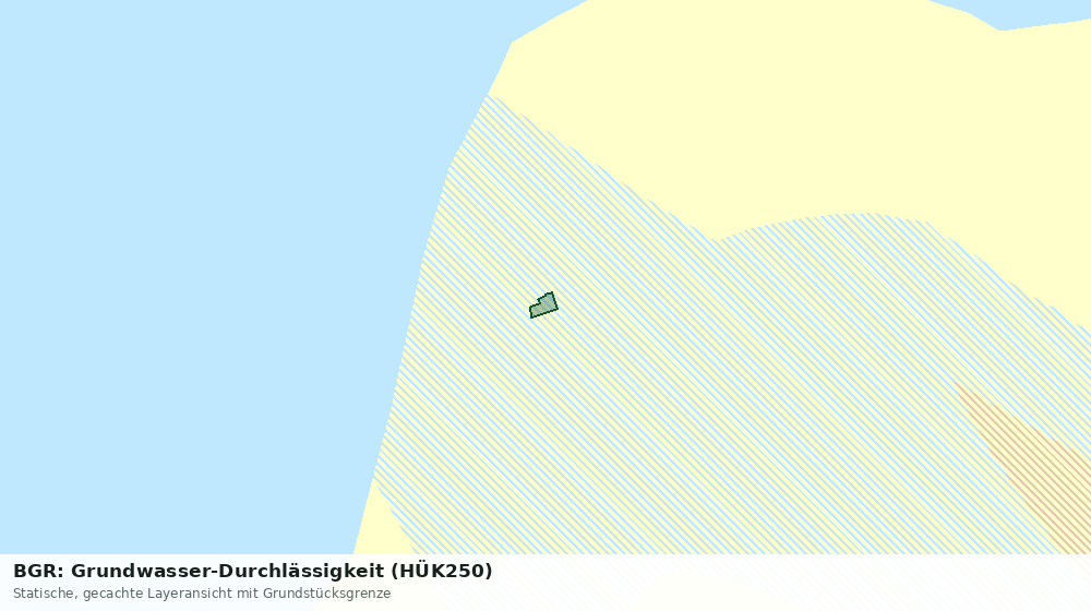 Statische Kartenansicht: BGR: Grundwasser-Durchlässigkeit (HÜK250)