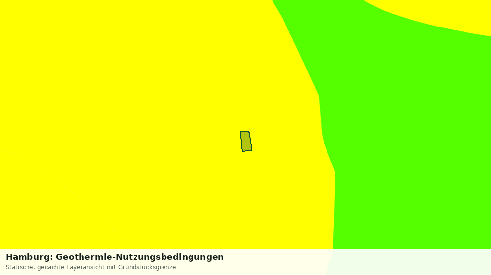 Statische Kartenansicht: Hamburg: Geothermie-Nutzungsbedingungen