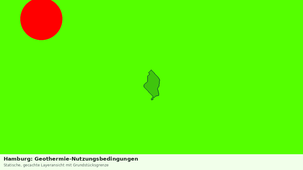 Statische Kartenansicht: Hamburg: Geothermie-Nutzungsbedingungen