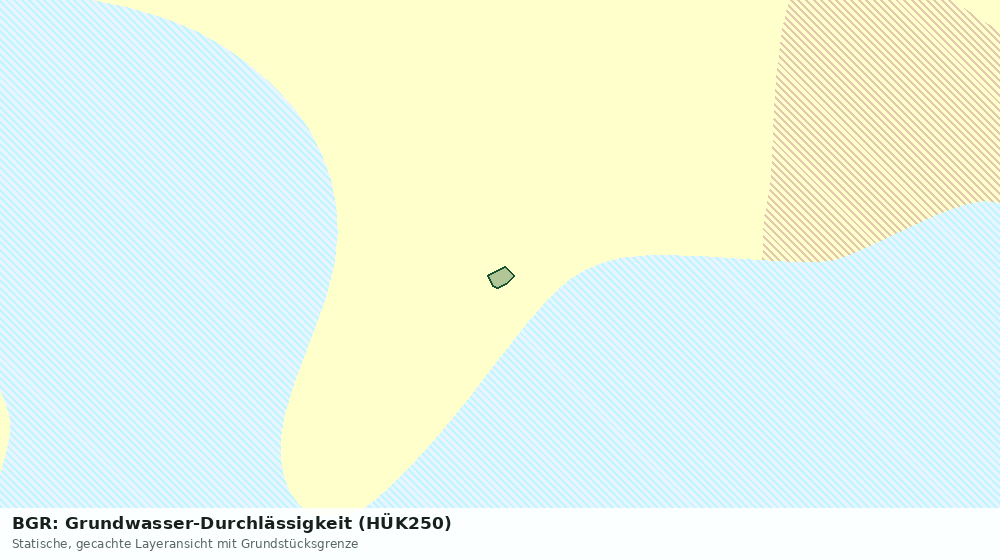 Statische Kartenansicht: BGR: Grundwasser-Durchlässigkeit (HÜK250)