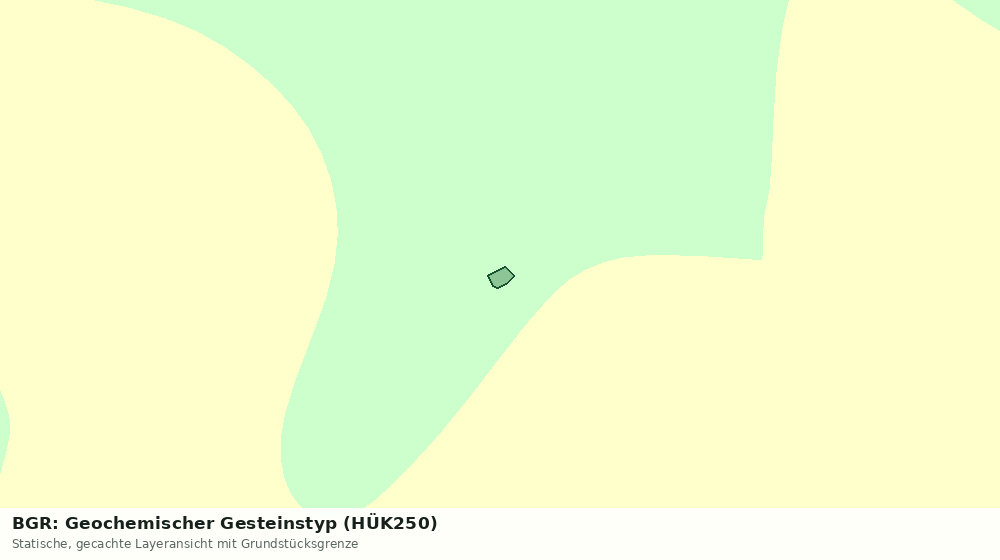 Statische Kartenansicht: BGR: Geochemischer Gesteinstyp (HÜK250)