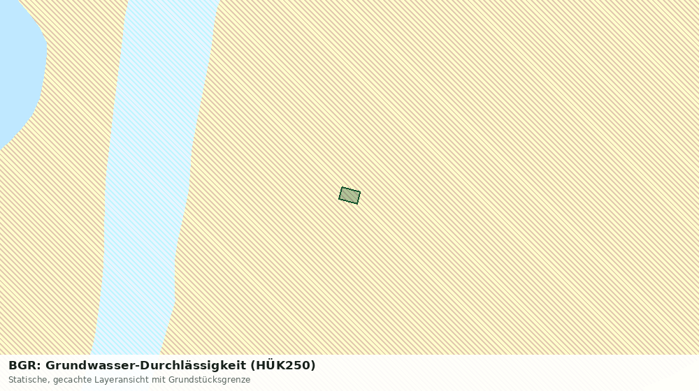 Statische Kartenansicht: BGR: Grundwasser-Durchlässigkeit (HÜK250)