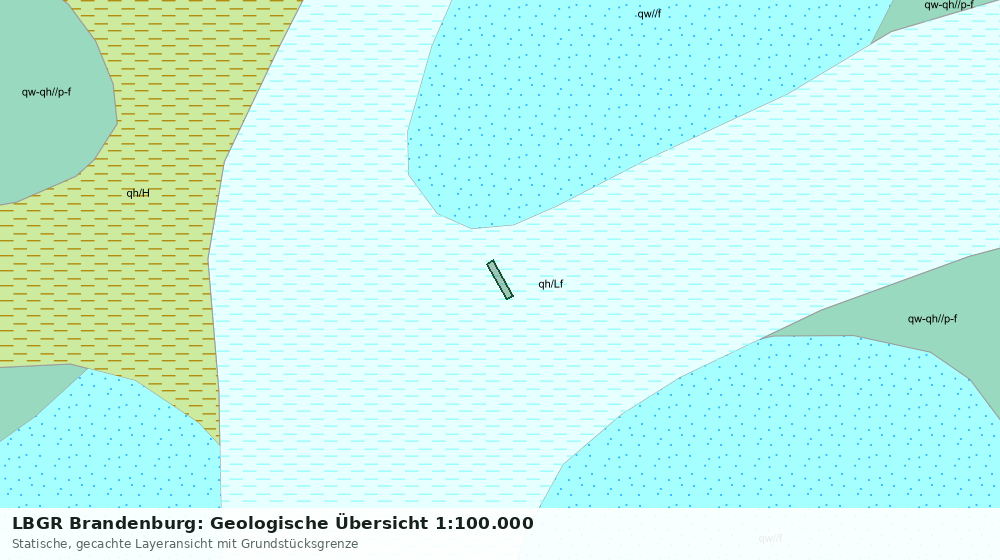 Statische Kartenansicht: LBGR Brandenburg: Geologische Übersicht 1:100.000