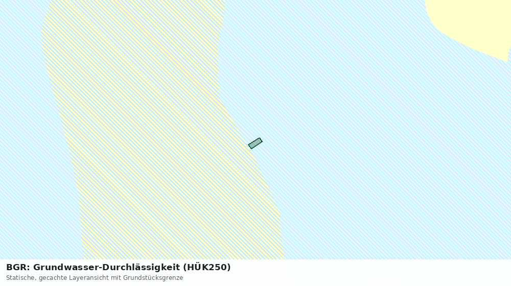 Statische Kartenansicht: BGR: Grundwasser-Durchlässigkeit (HÜK250)