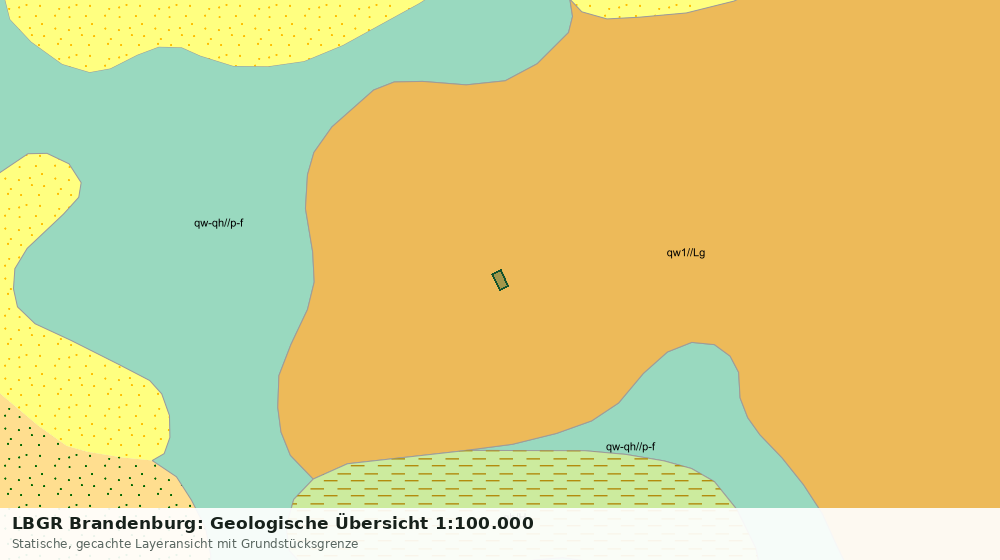 Statische Kartenansicht: LBGR Brandenburg: Geologische Übersicht 1:100.000