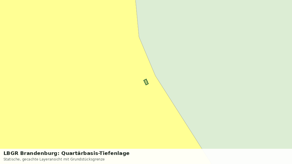 Statische Kartenansicht: LBGR Brandenburg: Quartärbasis-Tiefenlage