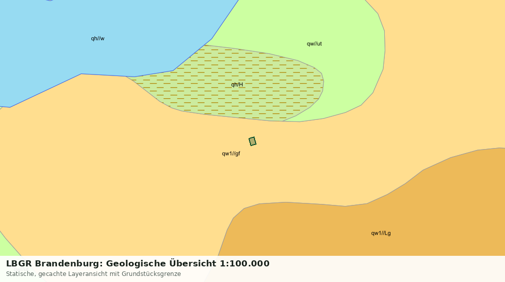 Statische Kartenansicht: LBGR Brandenburg: Geologische Übersicht 1:100.000