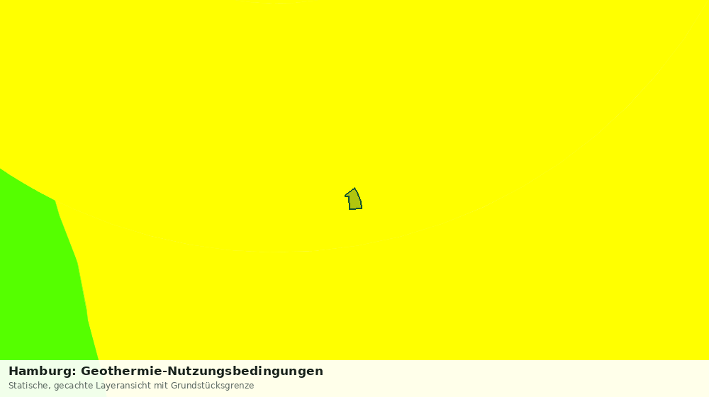 Statische Kartenansicht: Hamburg: Geothermie-Nutzungsbedingungen