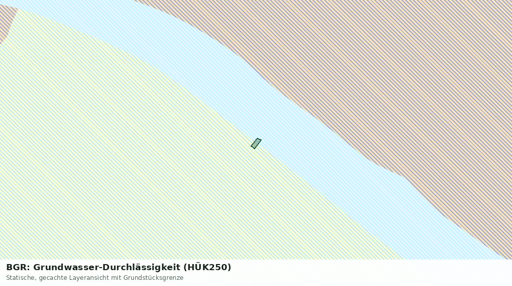 Statische Kartenansicht: BGR: Grundwasser-Durchlässigkeit (HÜK250)