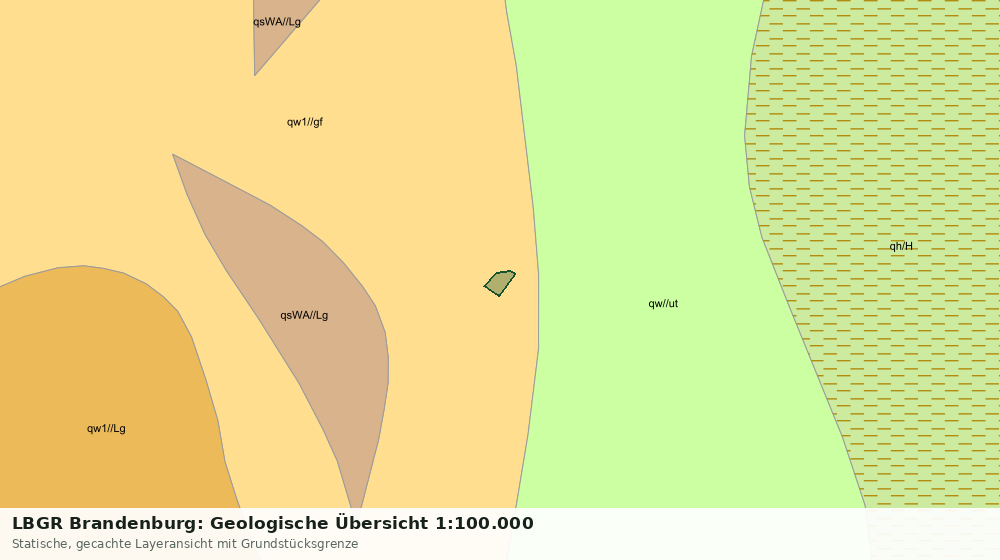 Statische Kartenansicht: LBGR Brandenburg: Geologische Übersicht 1:100.000
