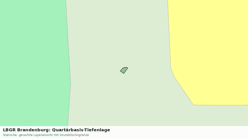 Statische Kartenansicht: LBGR Brandenburg: Quartärbasis-Tiefenlage