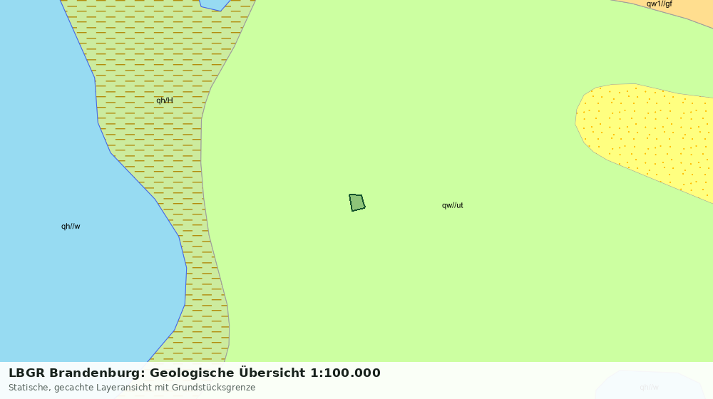 Statische Kartenansicht: LBGR Brandenburg: Geologische Übersicht 1:100.000