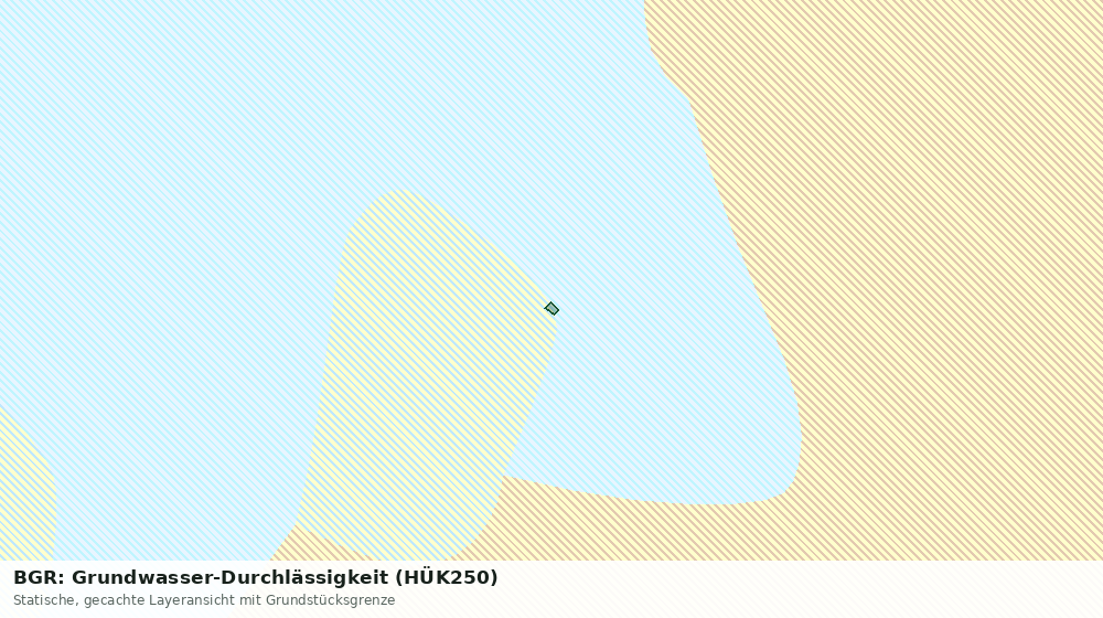 Statische Kartenansicht: BGR: Grundwasser-Durchlässigkeit (HÜK250)