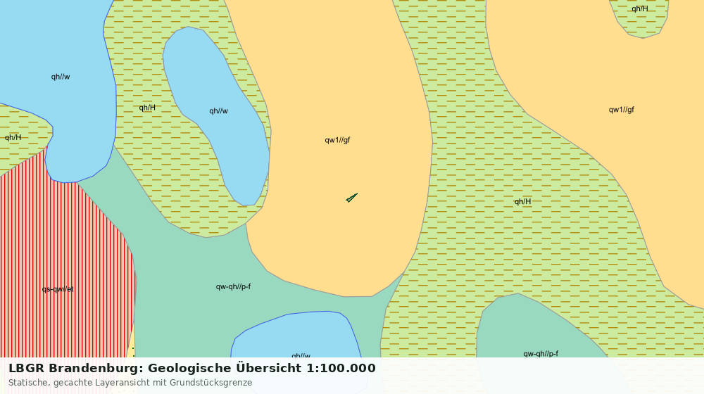 Statische Kartenansicht: LBGR Brandenburg: Geologische Übersicht 1:100.000