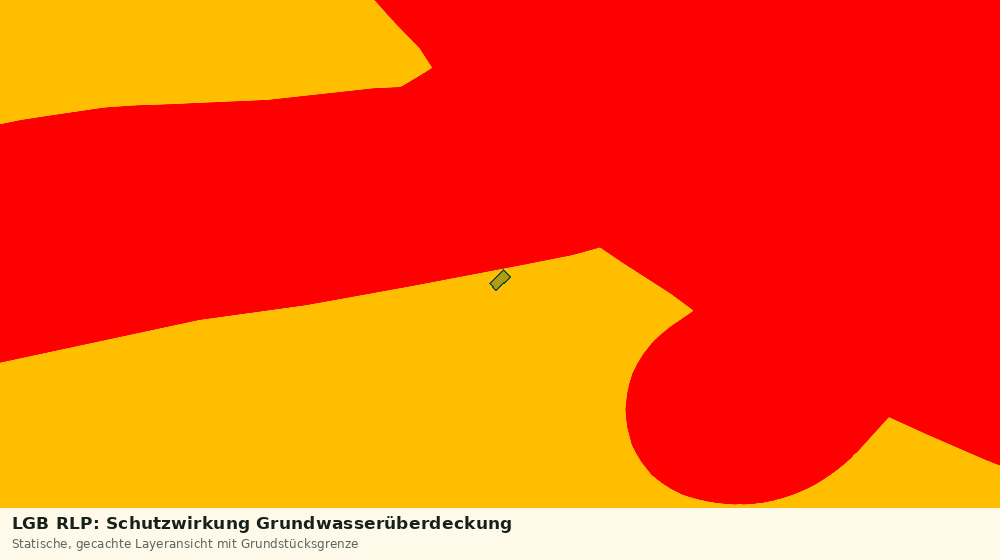 Statische Kartenansicht: LGB RLP: Schutzwirkung Grundwasserüberdeckung