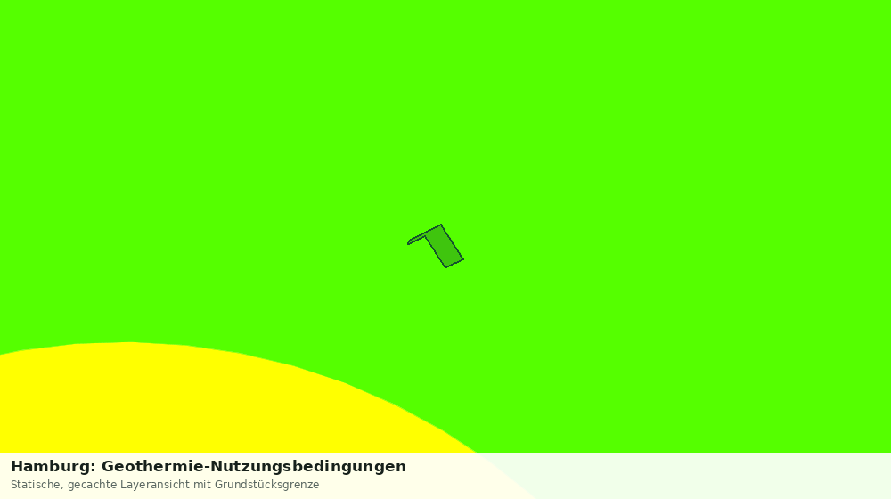Statische Kartenansicht: Hamburg: Geothermie-Nutzungsbedingungen