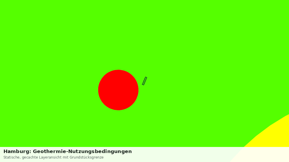 Statische Kartenansicht: Hamburg: Geothermie-Nutzungsbedingungen