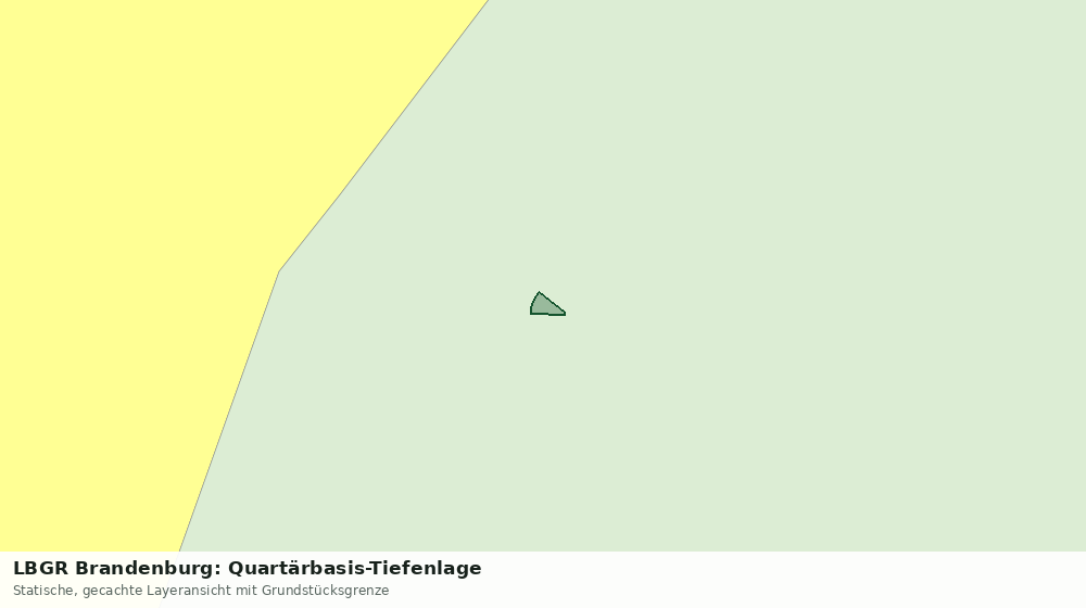 Statische Kartenansicht: LBGR Brandenburg: Quartärbasis-Tiefenlage