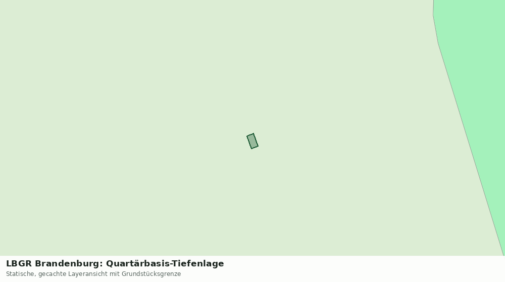 Statische Kartenansicht: LBGR Brandenburg: Quartärbasis-Tiefenlage
