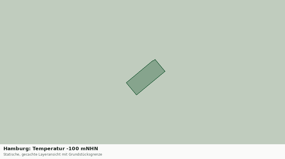 Statische Kartenansicht: Hamburg: Temperatur -100 mNHN
