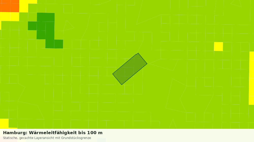 Statische Kartenansicht: Hamburg: Wärmeleitfähigkeit bis 100 m