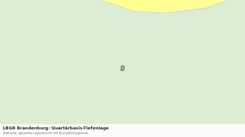 Statische Kartenansicht: LBGR Brandenburg: Quartärbasis-Tiefenlage