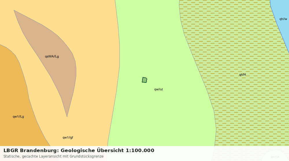 Statische Kartenansicht: LBGR Brandenburg: Geologische Übersicht 1:100.000