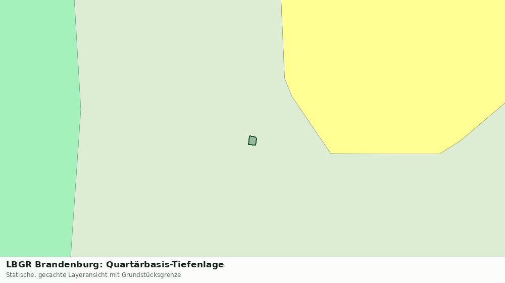 Statische Kartenansicht: LBGR Brandenburg: Quartärbasis-Tiefenlage