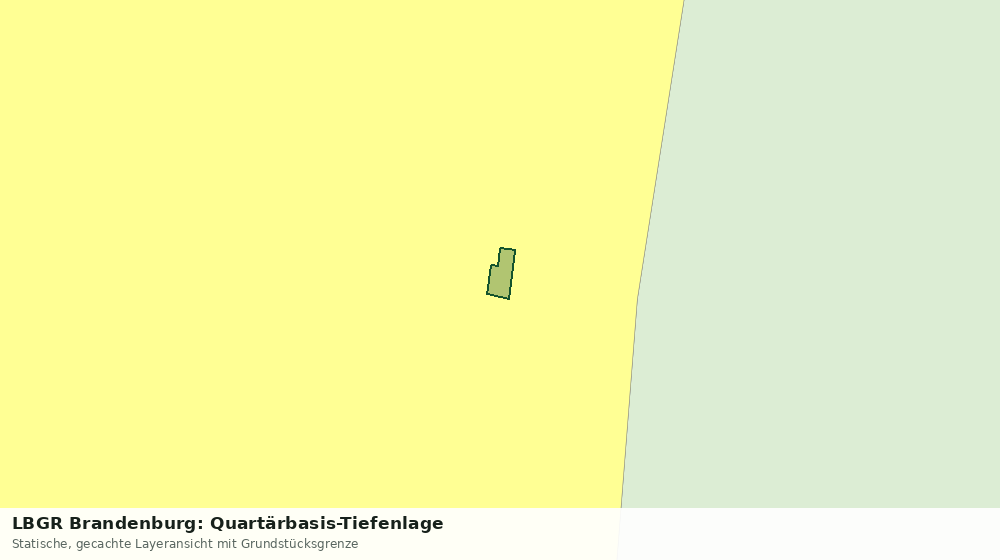 Statische Kartenansicht: LBGR Brandenburg: Quartärbasis-Tiefenlage