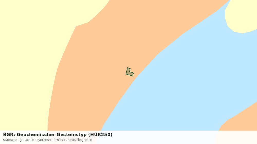 Statische Kartenansicht: BGR: Geochemischer Gesteinstyp (HÜK250)