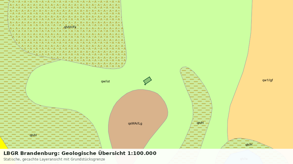 Statische Kartenansicht: LBGR Brandenburg: Geologische Übersicht 1:100.000