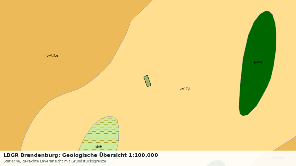 Statische Kartenansicht: LBGR Brandenburg: Geologische Übersicht 1:100.000