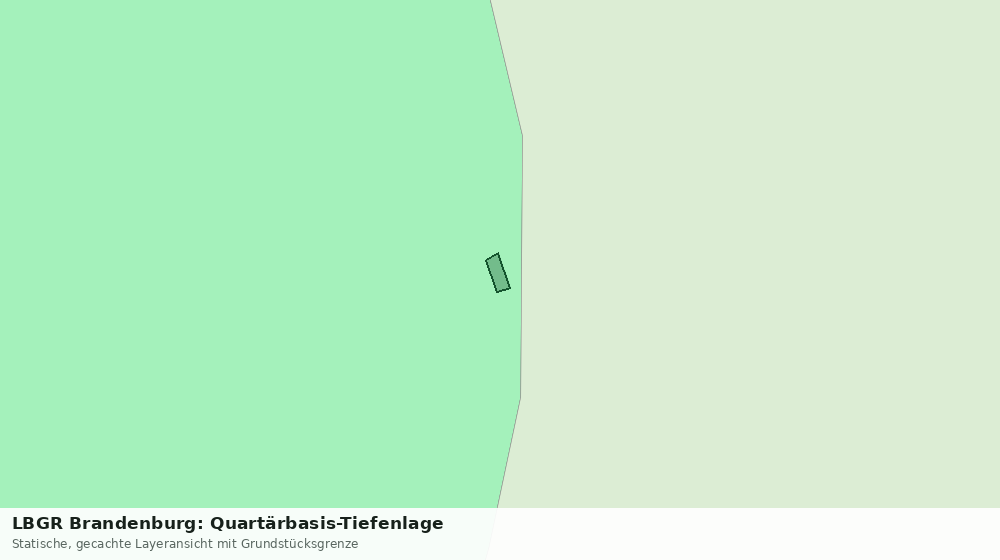 Statische Kartenansicht: LBGR Brandenburg: Quartärbasis-Tiefenlage
