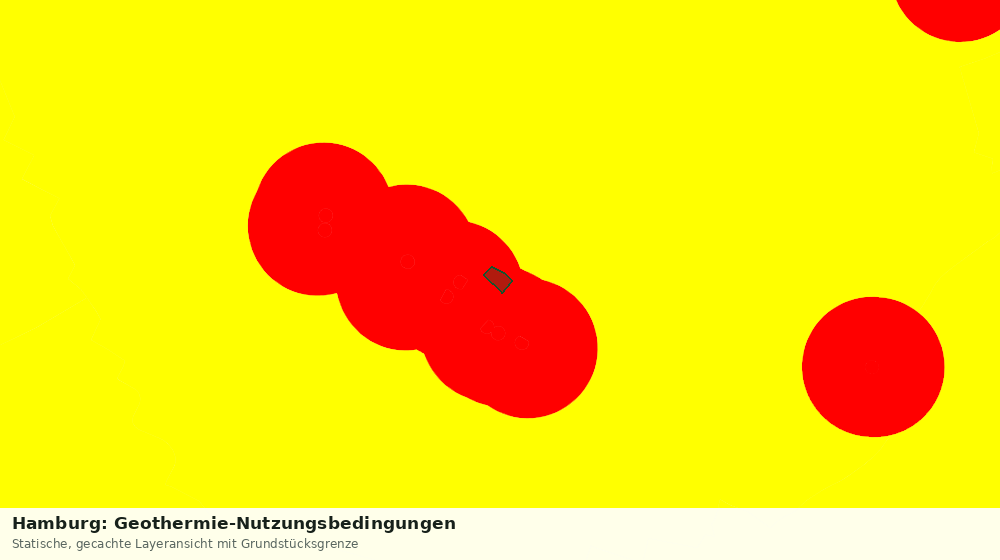 Statische Kartenansicht: Hamburg: Geothermie-Nutzungsbedingungen