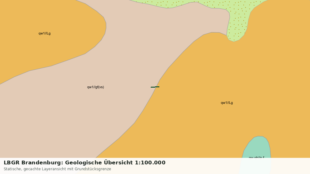 Statische Kartenansicht: LBGR Brandenburg: Geologische Übersicht 1:100.000