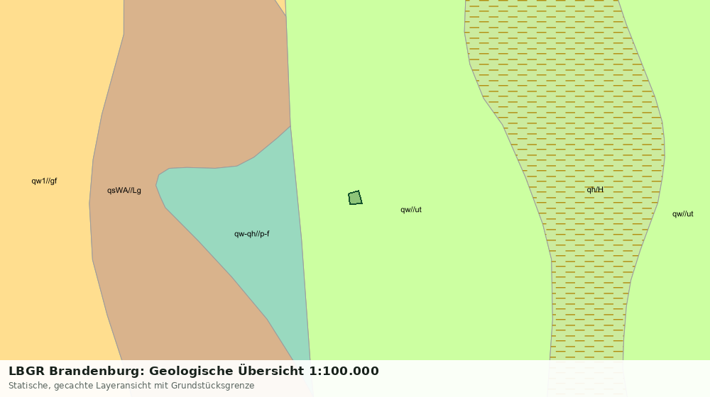 Statische Kartenansicht: LBGR Brandenburg: Geologische Übersicht 1:100.000