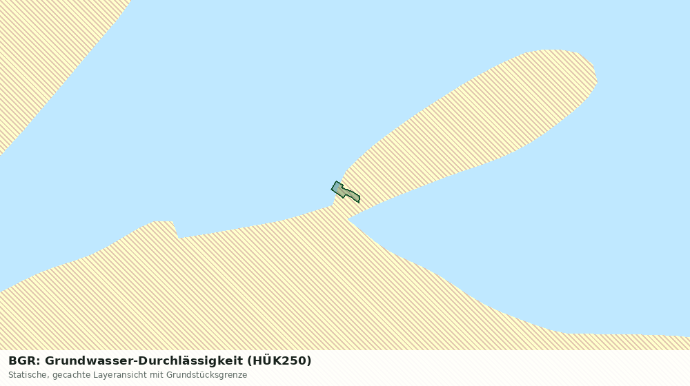 Statische Kartenansicht: BGR: Grundwasser-Durchlässigkeit (HÜK250)