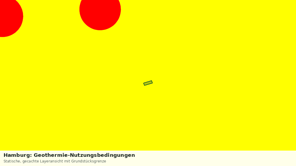 Statische Kartenansicht: Hamburg: Geothermie-Nutzungsbedingungen