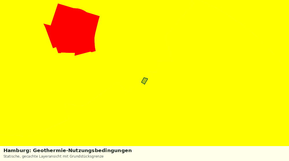 Statische Kartenansicht: Hamburg: Geothermie-Nutzungsbedingungen