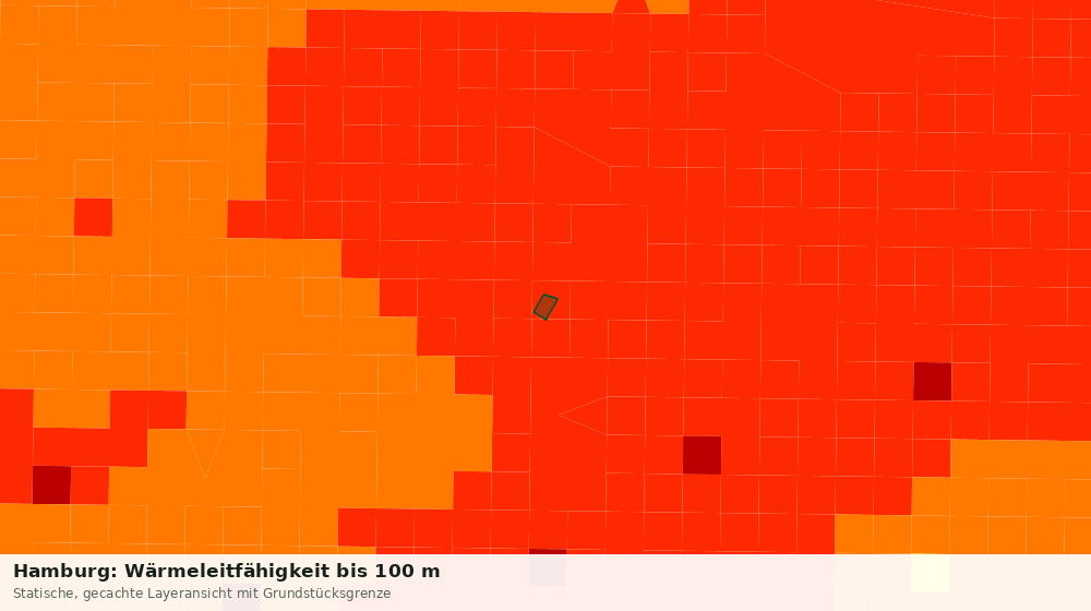 Statische Kartenansicht: Hamburg: Wärmeleitfähigkeit bis 100 m
