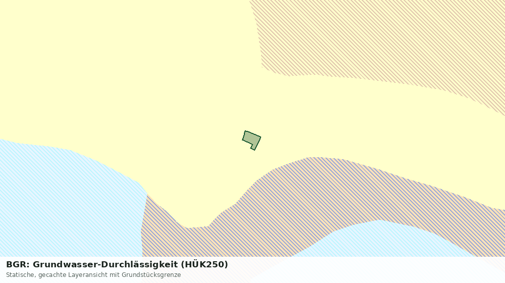 Statische Kartenansicht: BGR: Grundwasser-Durchlässigkeit (HÜK250)