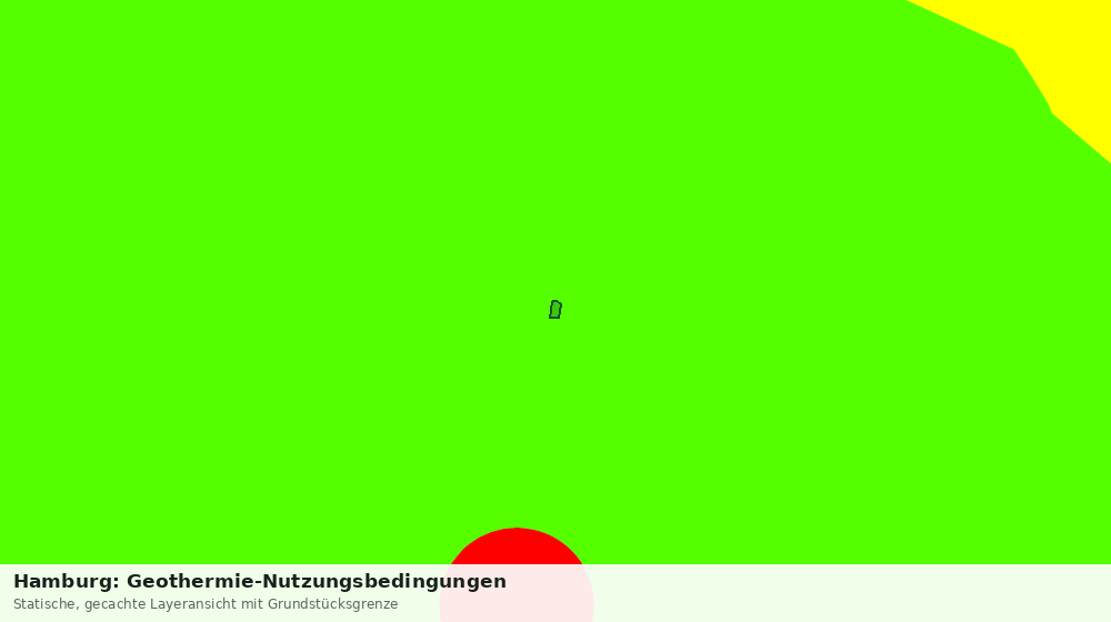 Statische Kartenansicht: Hamburg: Geothermie-Nutzungsbedingungen