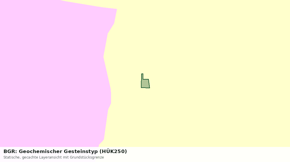 Statische Kartenansicht: BGR: Geochemischer Gesteinstyp (HÜK250)