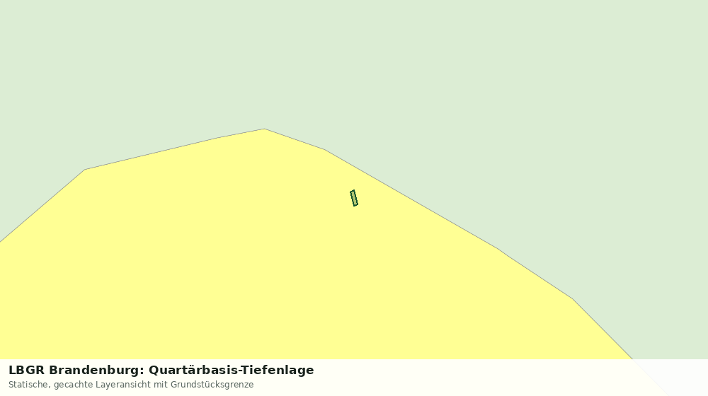 Statische Kartenansicht: LBGR Brandenburg: Quartärbasis-Tiefenlage