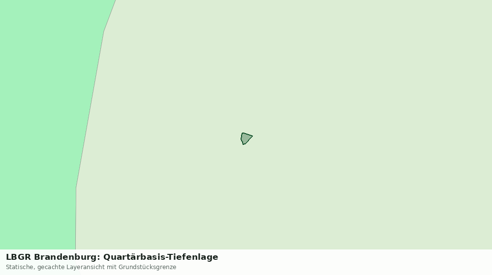 Statische Kartenansicht: LBGR Brandenburg: Quartärbasis-Tiefenlage