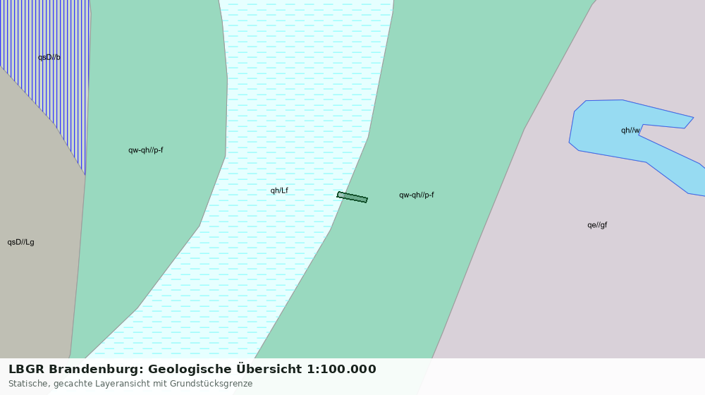Statische Kartenansicht: LBGR Brandenburg: Geologische Übersicht 1:100.000