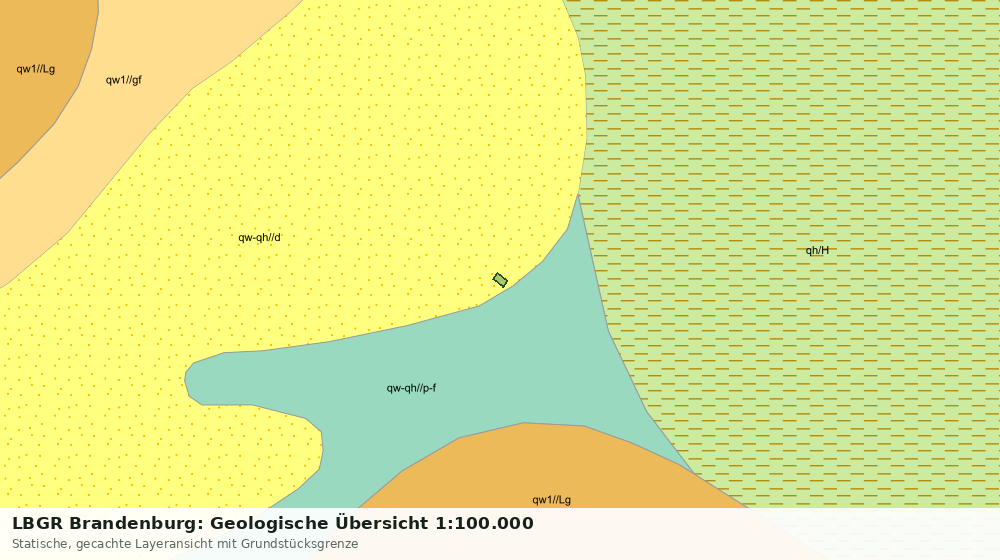 Statische Kartenansicht: LBGR Brandenburg: Geologische Übersicht 1:100.000