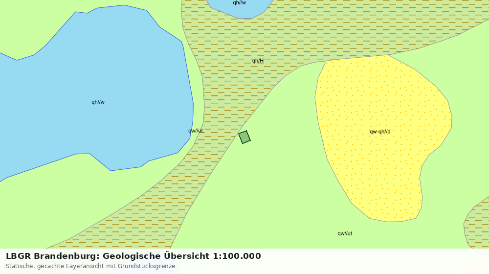 Statische Kartenansicht: LBGR Brandenburg: Geologische Übersicht 1:100.000